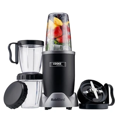 Nutriblend 9 Piece Blender Smoothie Maker Juicer 1000W Blending Cups Go Healthy • £49.99