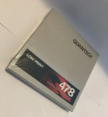 Quantegy 478 Low Print Master Reel To Reel Tape 5  1/4  X 600' - FACTORY SEALED • $29.97