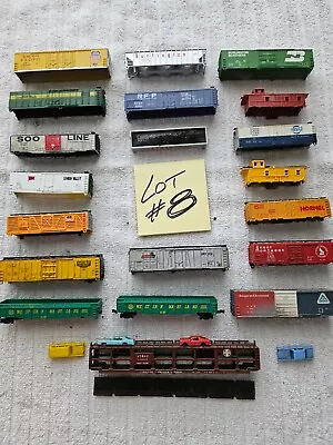 N Scale Train Freight Car Shells Only Qty Of 20  Lot #8 • $25