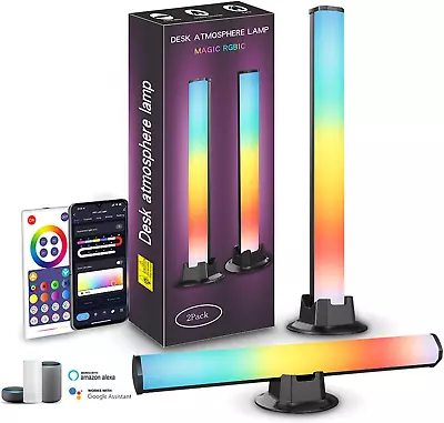 Wifi LED Lights Bars 2 Pack  Smart RGB Light Bars Compatible With Alexa Google • $89.09