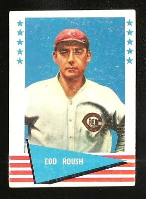 1961 Fleer SET BREAK #72 EDD ROUSH EXCELLENT HOF CINCINNATI REDS (SB4) • $2.99