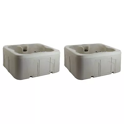 Lifesmart Spas Rock Solid 4-Person Plug & Play Hot Tub Spa With Cover (2 Pack) • $5554.99