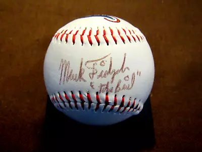 Mark Fidrych The Bird Detroit Tigers Signed Auto Vintage Logo Baseball Beckett • $249.99