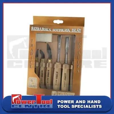 £84.99 • Buy Narex 894610 6 Piece Set Of Premium Wood Carving Chisels With Sharpening Stone