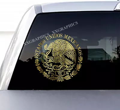 Estados Unidos Mexicanos Decal Mexican Eagle Aguila De Mexico Flag Bandera  • $18.99