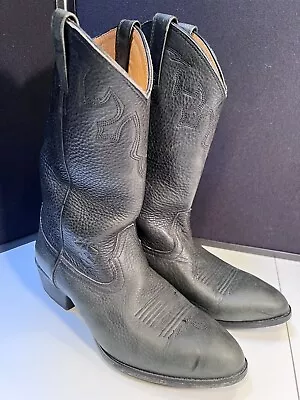 Ariat Black Leather Western Cowboy Boots Mens Size 11.5  Style A2 Stampede • $70