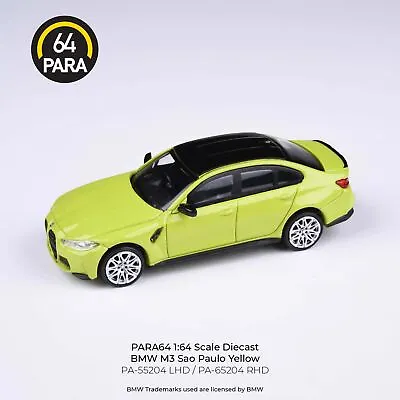 1:64 BMW M3 G80 -- Sao Paulo Yellow -- PARA64 • $29.99