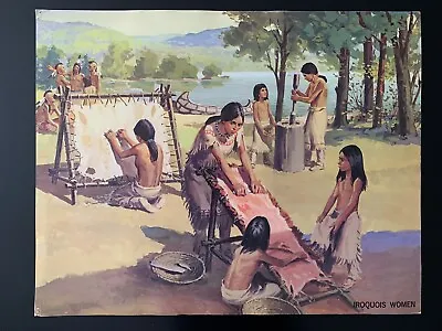 Vintage 1966  Iroquois Women  Chart No. 7 Print By Eye Gate Productions Inc. • $25