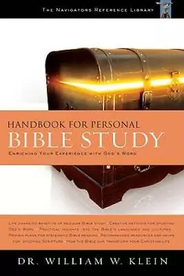 Handbook For Personal Bible Study: Enriching Your Experience With God's W - GOOD • $3.73