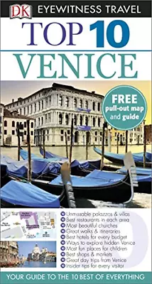 DK Eyewitness Top 10 Travel Guide Venice Very Good Condition DK ISBN 14093694 • £2.90