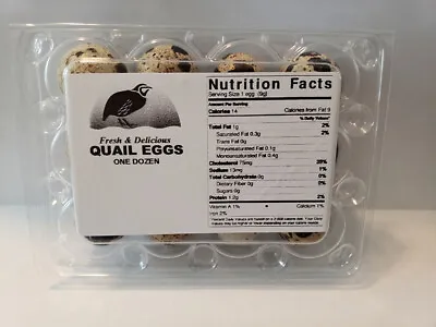 Quail Egg Carton Labels 100/labels (carton Not Included) • $11.95