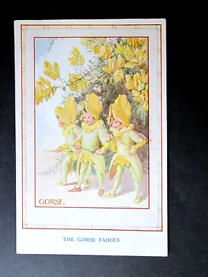 The Gorse Fairies  Artist Drawn By  Margaret W. Tarrant - A Vintage Card • £1.50