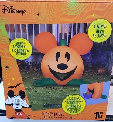 Gemmy 3ft Wide Disney's Cutie Mickey Mouse Halloween Inflatable • $29.99