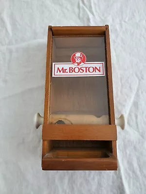 Mr. Boston Peanut Boston Baked Beans Wood Dispenser Barware • $100