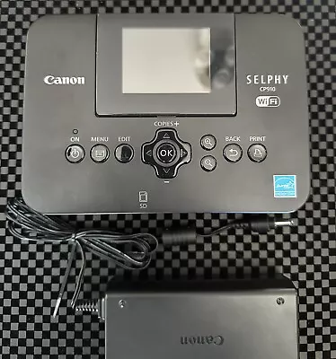 Canon Selphy CP910 Black WiFi Wireless Compact Color Small Digital Photo Printer • $29