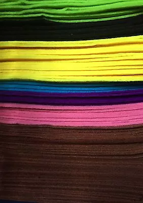 £2.75 • Buy Thick Felt Quality Craft Sewing Fabric A4 Sheet FQ / Metre 3mm Blended Wool