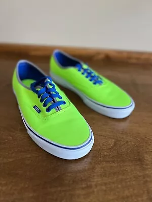 VANS Era Neon Lime Green Skate Shoes Sneakers (Size 8.5 Mens/ Size 10 Womens) • $30