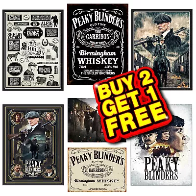 Peaky Blinders Metal Tin Sign Plaque Man Cave Home Bar Garage Shed Signs Q87 • £6.95