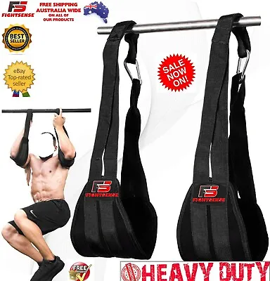 Best Ab Hanging Straps Up Fitness Pull Abdominal Muscle Building Arm Support Men • $32.97