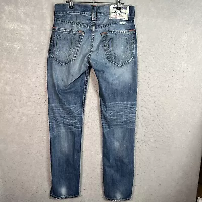 True Religion Basic Slim Fit Jeans Adult 30 Blue Medium Wash Mens • $39.99