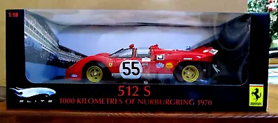 1/18 MATTEL ELITE Ferrari 512 S  1000 Kilometers Of Nurburgring 1970 • $199.95