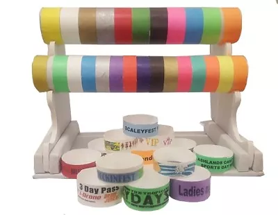 £6 • Buy Wristbands Tyvek 3/4  Security Event Paper Like Plain Or Custom Printed ID Bands