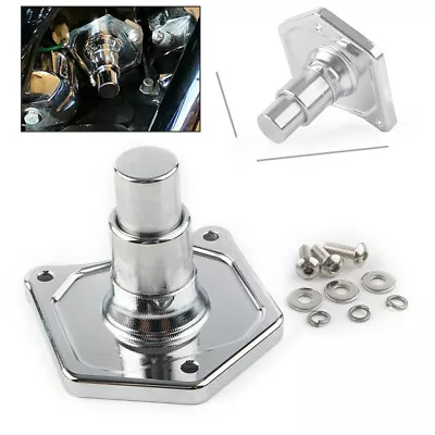 Aluminum Chrome Solenoid Cover Push Button Starter For Harley Road King Glide • $14.68