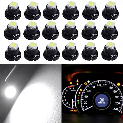 20Pcs White T5/T4.7 Neo Wedge LED Dash HVAC Heater Climate A/C Control Lights • $9.99