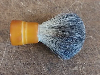 Made Rite Sterilized Shaving Brush Bakelite Butterscotch  Bristle 200 TC Vintage • $14.99