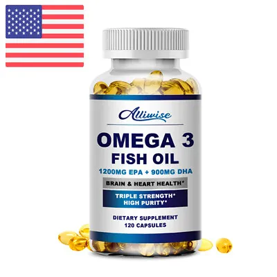 120 Pills Omega 3 Fish Oil Capsules 3x Strength 3600mg EPA & DHA Highest Potency • $13.19