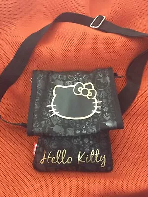 Hello Kitty Black And Gold Crossbody Bag • $30