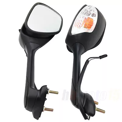 Black Rear View Mirrors Racing For Suzuki 2006 - 2016 GSXR 600 750 GSXR 1000 • $60.99