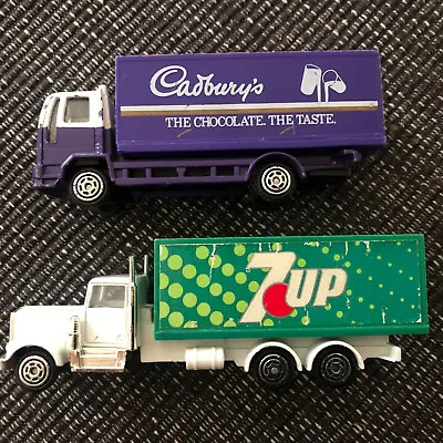 £12 • Buy Corgi Ford Cargo Truck Cadbury’s 4” & Corgi Kenworth Truck 7UP 5” Unboxed