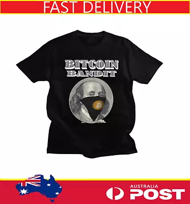 Black Crypto Bitcoin Bandit Size 3XL T- Shirt FREE POSTAGE • $24.99