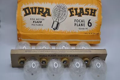 Vintage Dura Flash Lightbulbs For Focal Plane Camera With Packaging • $15