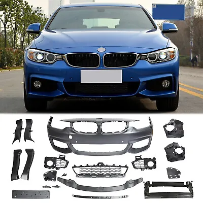 Fits 2014-2020 BMW F32 4 Series M-Tech Style Front Bumper W/ PDC Fog Type • $486.70