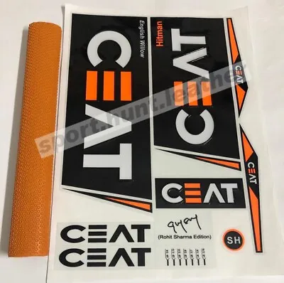 New 3D Embossed CRICKET BAT CEAT HITMAN Exclusive Sticker + Cricket Bat Grip • $14.99