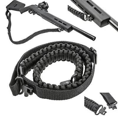 Tactical 550 Paracord Rifle Gun Sling Crossbow 2 Point Adjustable W/ QD Releases • $11.99