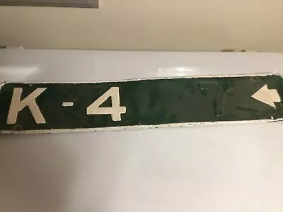 Vintage  Kansas Highway Embossed Road Sign Street Sign**K-4 ** • $19.99