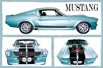 Fabulous Mustangs Sports Car Poster 36  X 24  • $13.49