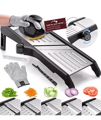 Gramercy Food Slicer With Cut-Resistant Gloves - Mandoline For Vegetables Po... • $29.99