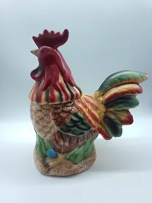 Vintage American Bisque Farm Rooster Cookie Jar  • $36.55