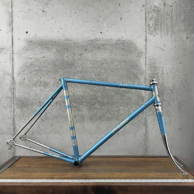 Vintage Raleigh Professional Frame Set 51 Cm Small Reynolds 531 Blue Lugged Dent • $399.99