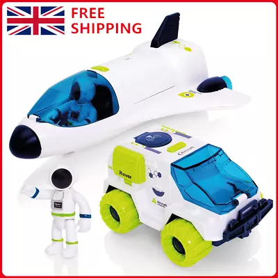 £16.90 • Buy Space Shuttle & Rover Car Set Space Rocket Toys For Children Kids Xmas Gifts UK