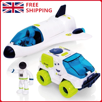£16.90 • Buy Space Shuttle & Rover Car Set Space Rocket Toys For Children Kids Xmas Gifts UK