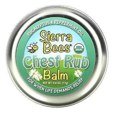 Chest Rub Balm Eucalyptus & Peppermint 0.6 Oz (17 G) • $9.83