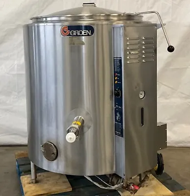 Used Groen 60 Gallon Gas Steam Kettle AH/1E-60 Jacketed From School • $9886