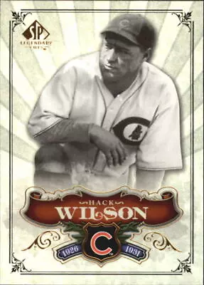 2006 SP Legendary Cuts Baseball Card #46 Hack Wilson • $1.49