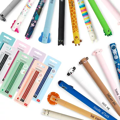 Legami Erasable Gel Pen & Refills Kawaii Cute School Stationery All Designs - UK • £7.99