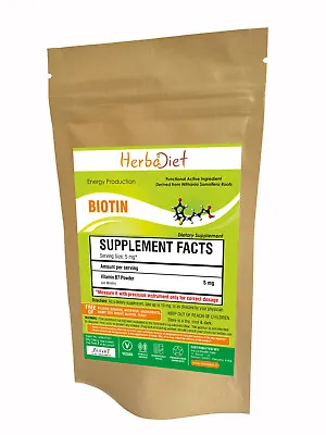 Biotin Hair Growth Supplement 10000mcg Max Strength Healthy Skin Nails Growth • $8.90